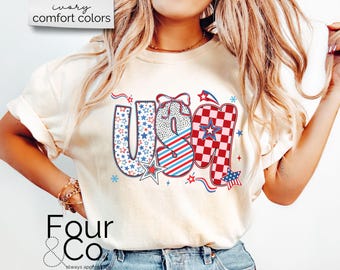 Camiseta del 4 de julio, camiseta del 4 de julio, camiseta de EE. UU.