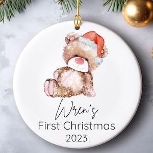 Personalized Baby&#39;s First Christmas Ornament, Ornament for Baby, Christmas Ornament for Baby, Baby&#39;s First Christmas Gift