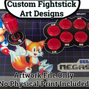 Custom Fightstick Art Designs MADE TO ORDER image 1