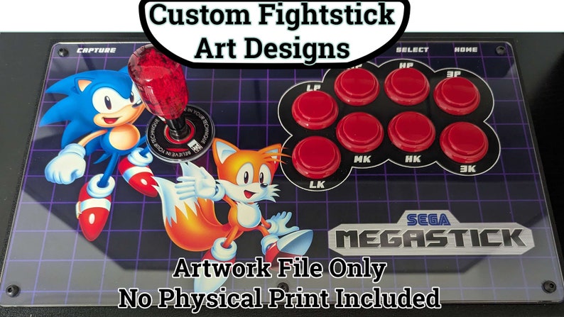 Custom Fightstick Art Designs MADE TO ORDER image 1