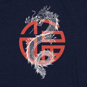 Chinese Blessing Dragon T-Shirt, Asian shirt, Chinese Dragon Shirt,Tee Shirt,T-Shirt, Women&#39;s Dragon T-Shirt