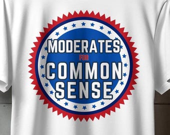 Moderates for Common Sense 2024 Election T-Shirt
