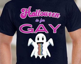 Lustiges Halloween Pride Shirt-Unisex--Halloween ist für Gay T-Shirt, lustiges LGBT Shirt, Lesben Geschenk, lustiges LGBT Geschenk, LGBTQ Pride