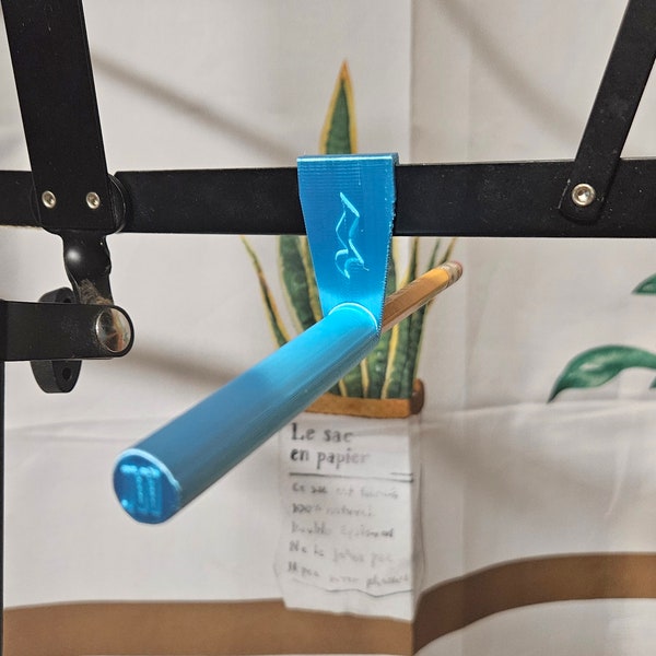 Pencil Holder for Wire Music Stand 3D Printed Random Color