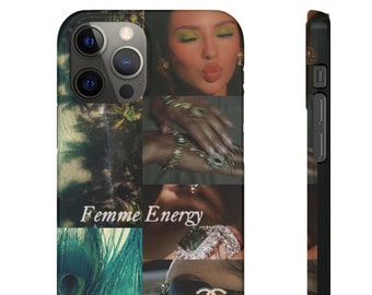 Green Collage Divine Energy Case! IPhone | Femme Energy | Summer aesthetic Vibe | ocean energy