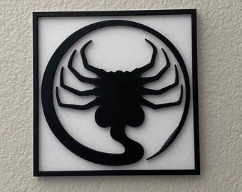 3D Wall Decor Facehugger Alien