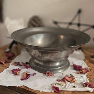 Tin Offering Bowl/Cup/Goblet - Altar Tool for Witches, Wizards, Pagans, Wiccans, Rituals - Magic - Curiosities