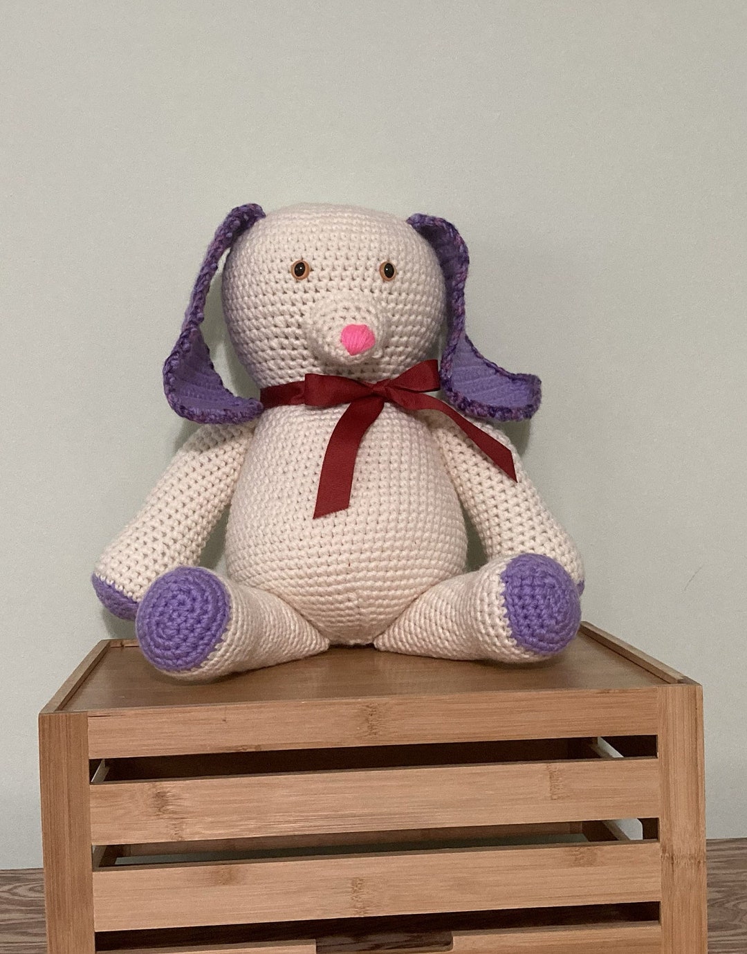 Handmade Crochet Animals Bunny Amigurumi Cuddle Buddies Stuffed