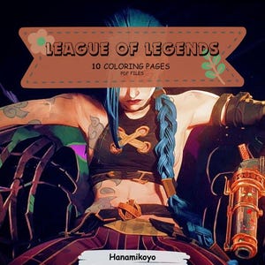 League of Legends målarbok – 10 sidor att ladda ner (PDF) Arcane