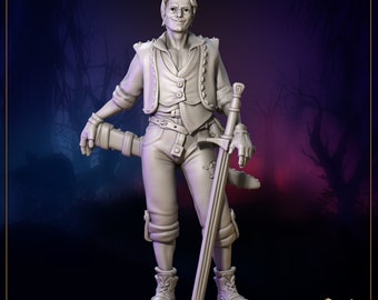 35 mm Hansel di Great Grimoire da tavolo D&D Fantasy Resina stampata
