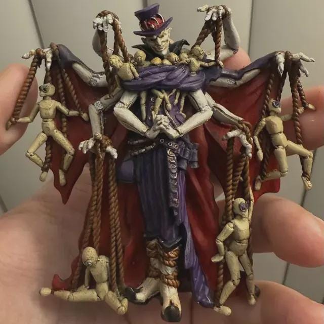 Puppet Master Miniature With Puppets, Resin Printed Dnd Figure