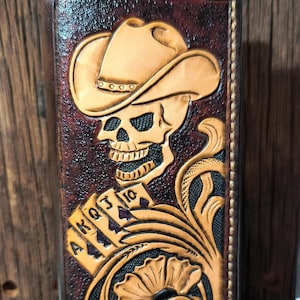 Handmade Tooled Roper Wallet