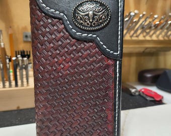 Tooled Leather Roper Wallet