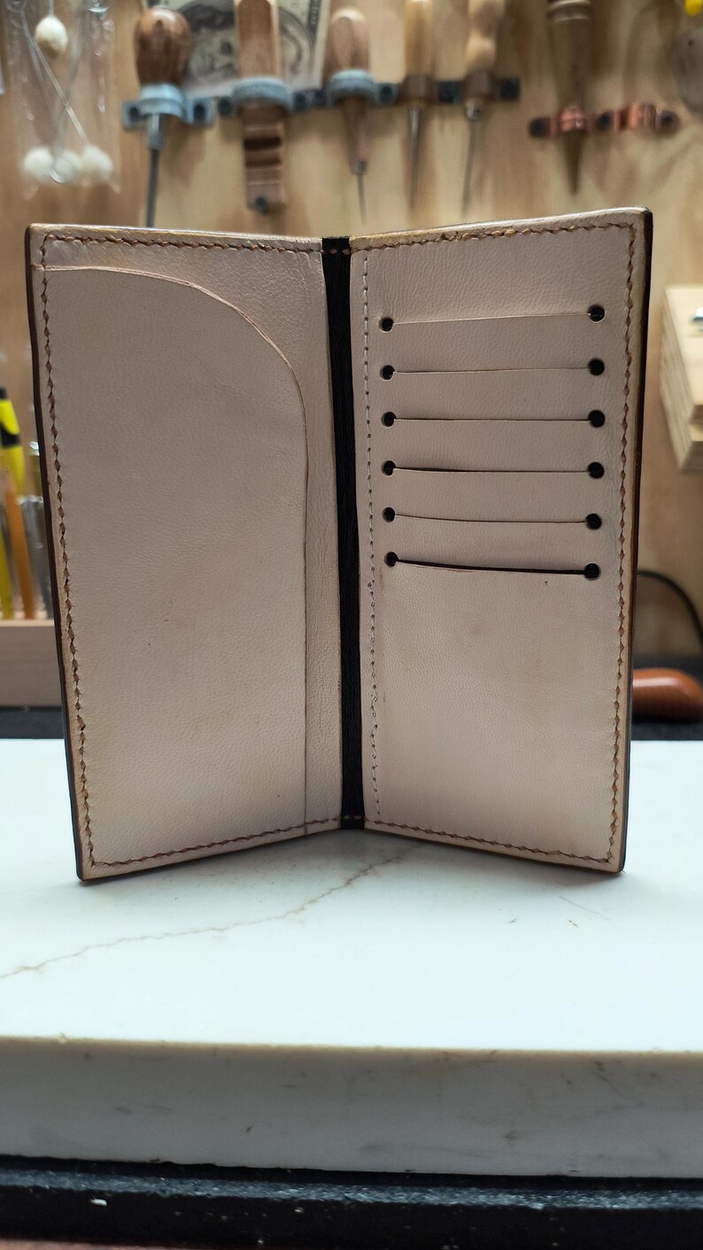 Handmade Tooled Roper Wallet - Etsy