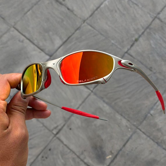 Juliet Red Sunglasses Cyclops Cycling Sunglasses Polarized Y2k Brazilian  Funk Sunglasses X Metal X Men Red Details 