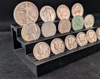 Tiered Coin Display Stand: Elegant Coin Collection Holder