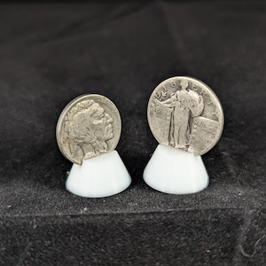 Coin Display Holders - Nickel & Quarter Size - 10 Pack