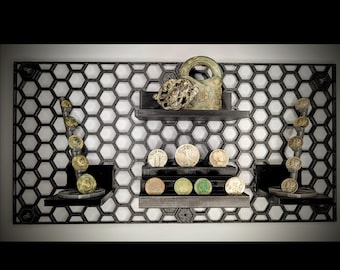 Treasure Wall Display: Modular Coin & Metal Detecting Finds Grid