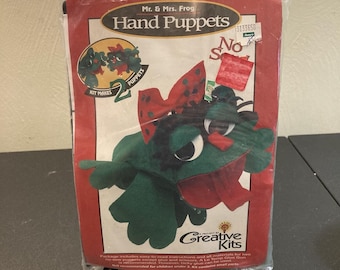 NOS Creëer je eigen handpoppenshow DIY dierenkikker knutselset Creative Art Kids