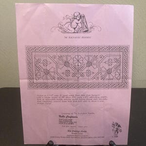Blackwork Bookmark Counted Thread Embroidery Pattern Sharon Cohen Nostalgic Need