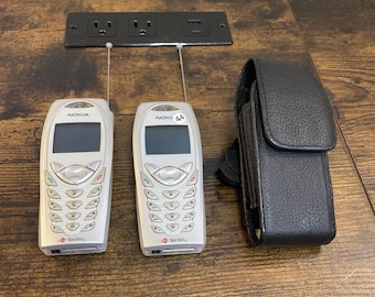 Nokia 3588i Silver Sprint Y2K Candybar Cell Phones Lot Untested Prop No Chargers
