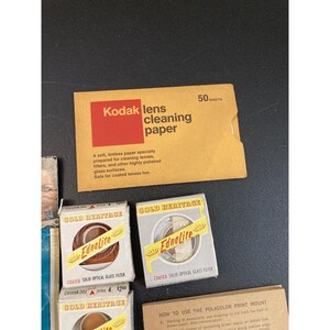 Polaroid Kodak Bulbs Cleaner Optical Filter Print Mount Some Incomplete Vtg Lot image 7