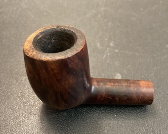 Pipa de tabaco Royal Crown Windsor Estate, solo el cuerpo, de madera con tinte oscuro, estilo vintage.