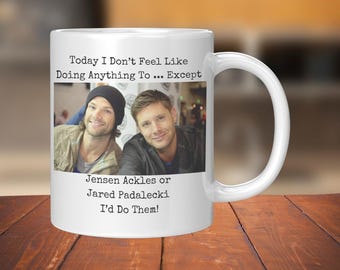 Taza divertida de Supernatural: regalo para fans de Jensen Ackles y Jared Padalecki