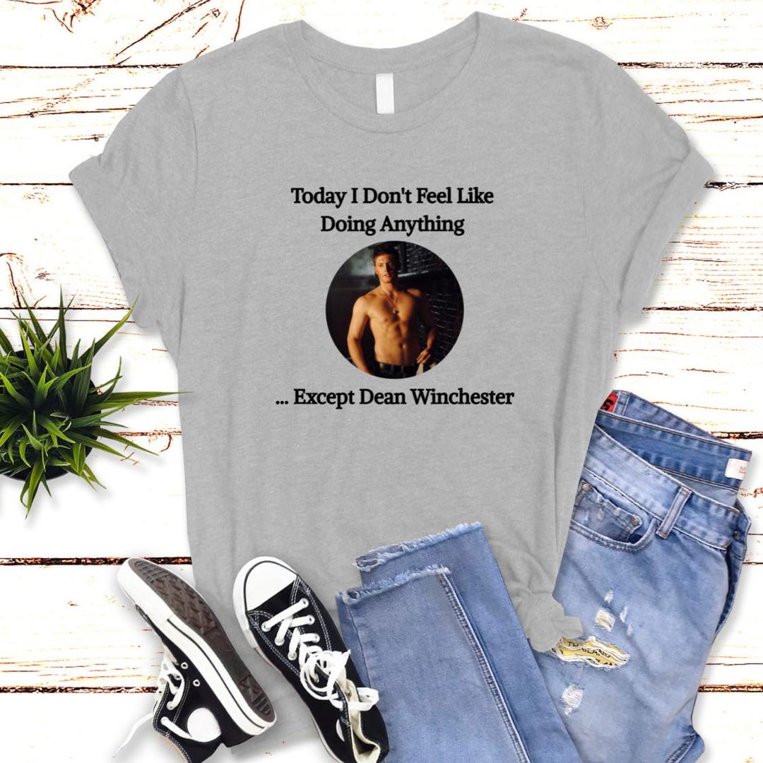 T-shirt Supernatural Dean Winchester - Couleur Charbon - Coton - Taille Unique Adulte - Neuf Sans étiquettes