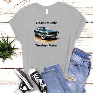 Muscle Car Tee, The Ultimate Birthday Gift! Vintage & Retro Style, Classic Muscle, Timeless Power. Show off your love for the Chevy Camaro!