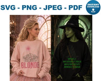 Wicked Magic Witch Hat SVG Broom Crown Wand PNG Fantasy Witch Cricut Cut File Enchanted Digital Download