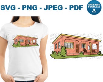 Casita Bunny SVG (Digital Download - png, jpeg, pdf)