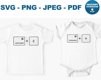 Copy Paste SVG Bundle PNG Keyboard Shortcut Tech Humor Shirt Cricut Cut File