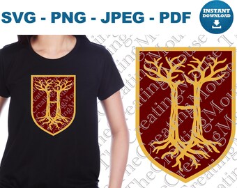 Wizard School Castle Crest Emblem SVG (Digital Download)