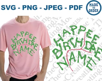 Custom Name Happee Birthdae Birthday (Digital Download) – Wizard Witch Cake Topper Cut File
