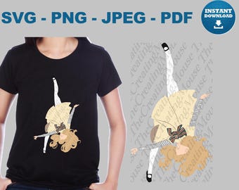 Megan Creepy Doll SVG PNG Horror Halloween Dance Shirt Cricut Cut File Gothic Digital Download