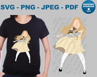 Megan Horror Dancing Doll SVG PNG Creepy Halloween Shirt Cricut Cut File Spooky Gothic Digital Download