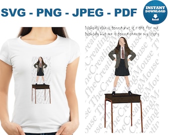 Matilda Musical Quote SVG (Digital Download) – Nobody Else Change My Story Cut File