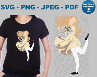 Creepy Dancing Doll SVG PNG Horror Dance Shirt Cricut Cut File Halloween Digital Download