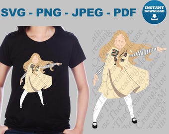Spooky Dancing Doll SVG PNG Horror Girl Halloween Shirt Cricut Cut File Creepy Digital Download