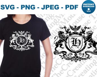 Wizard School Crest New Castle Series Emblem SVG (Digital Download)