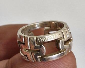 Vintage 925er Silberring der Marke Bvlgari