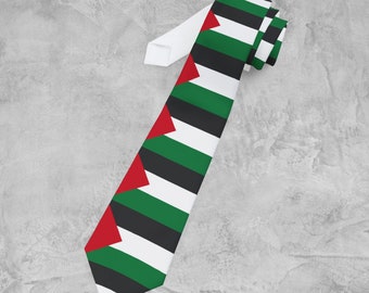 NEW Palestinian Flag Necktie, Palestine Flag Tie, Free Palestine, Palestine Flag