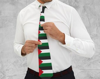 NEW Palestinian Flag Necktie, Palestine Flag Tie, Free Palestine, Palestine Flag