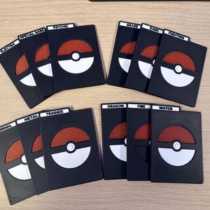 Séparateurs de cartes Pokémon 3D personnalisés, à l'unité ou par lot