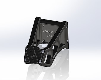 Digital Files - 3D Printed Angled Wall Mount For Concorde - 10318