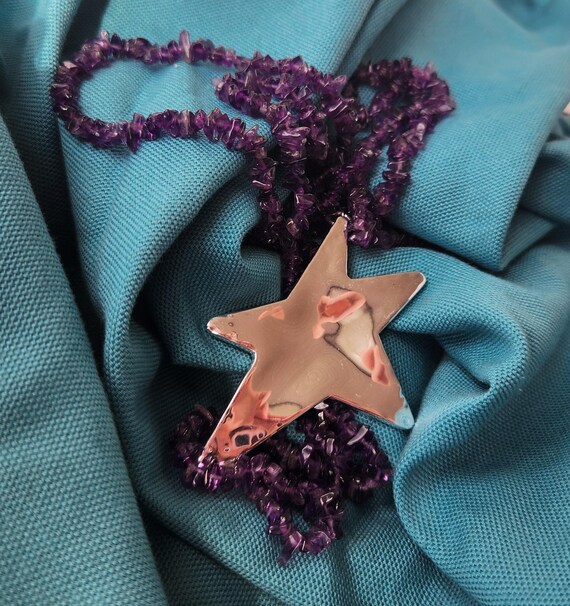 Star Amethyst Infinity Necklace - image 2