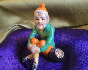 1960s Mid-Century Porcelain Irish Leprechaun