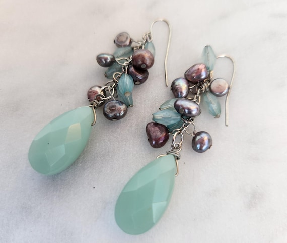 Lace Agate Earrings