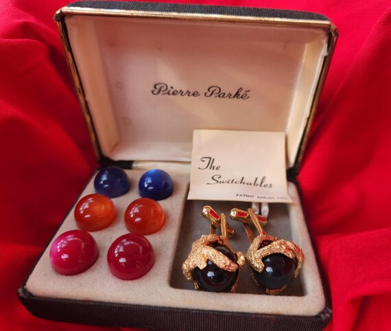 Interchangeable Sphere Midcentury Cufflinks circa… - image 2